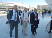 Around 300 young chemists, 250 observers and heads of groups from almost 80 countries, Azerbaijani state and government officials, diplomats, well-known scientists and intellectuals attended the opening ceremony of the Olympiad organized by the Baku branch of Moscow State University named after Mikhail Lomonosov. Baku, Azerbaijan, Jule 21, 2015